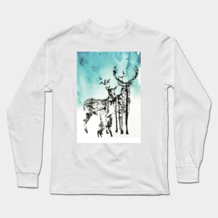 Deer Family Long Sleeve T-Shirt